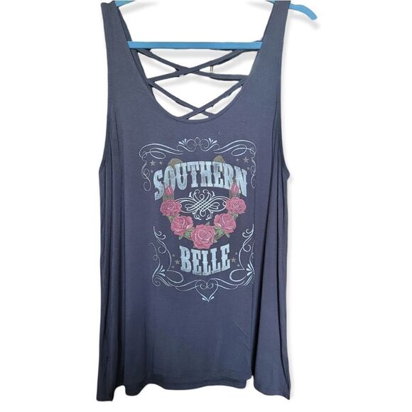 Torrid Southern Belle Tank with Criss Cross Back - Picture 1 of 4